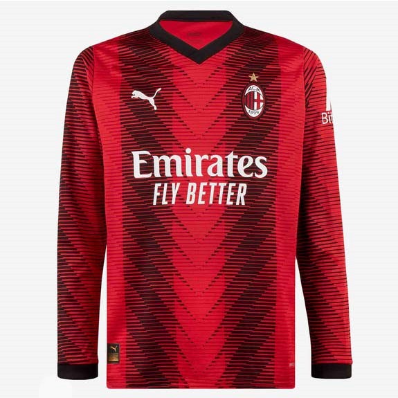 Tailandia Camiseta AC Milan Replica Primera Ropa ML 2023/24